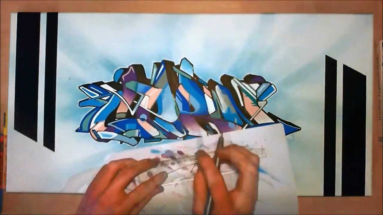 Wildstyle Graffiti Canvas molotow one4all // Graff sur toile 