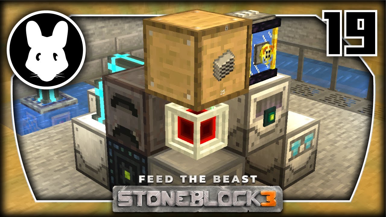 19 Let's Play StoneBlock 3 - LaserIO & Industrial Foregoing!