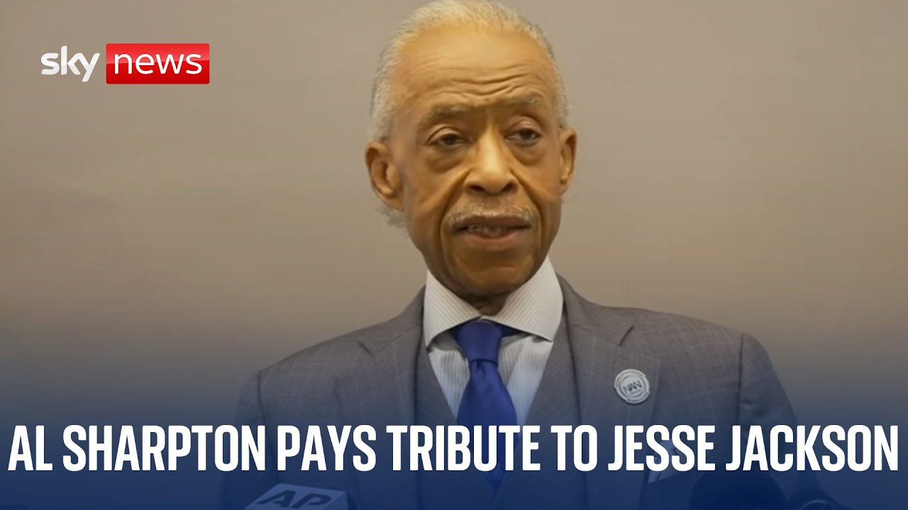 Reverend Al Sharpton pays tribute to Jesse Jackson