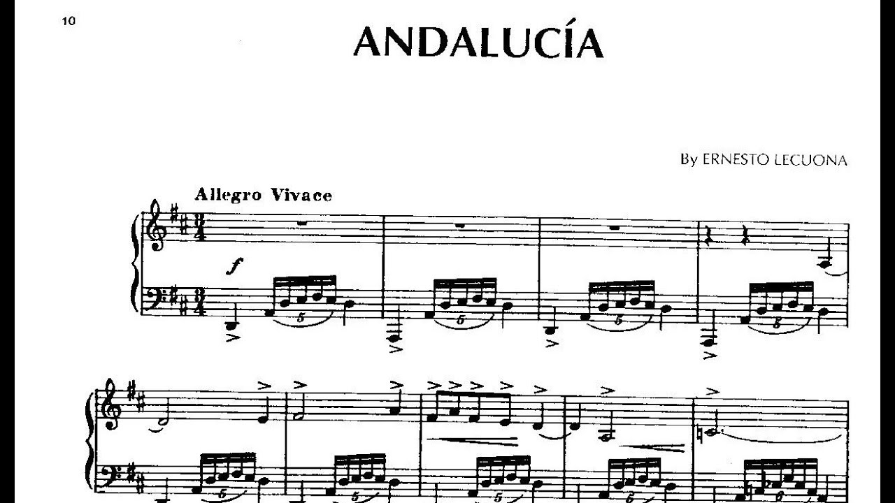 Ernesto Lecuona: Suite Andalucía (1933)