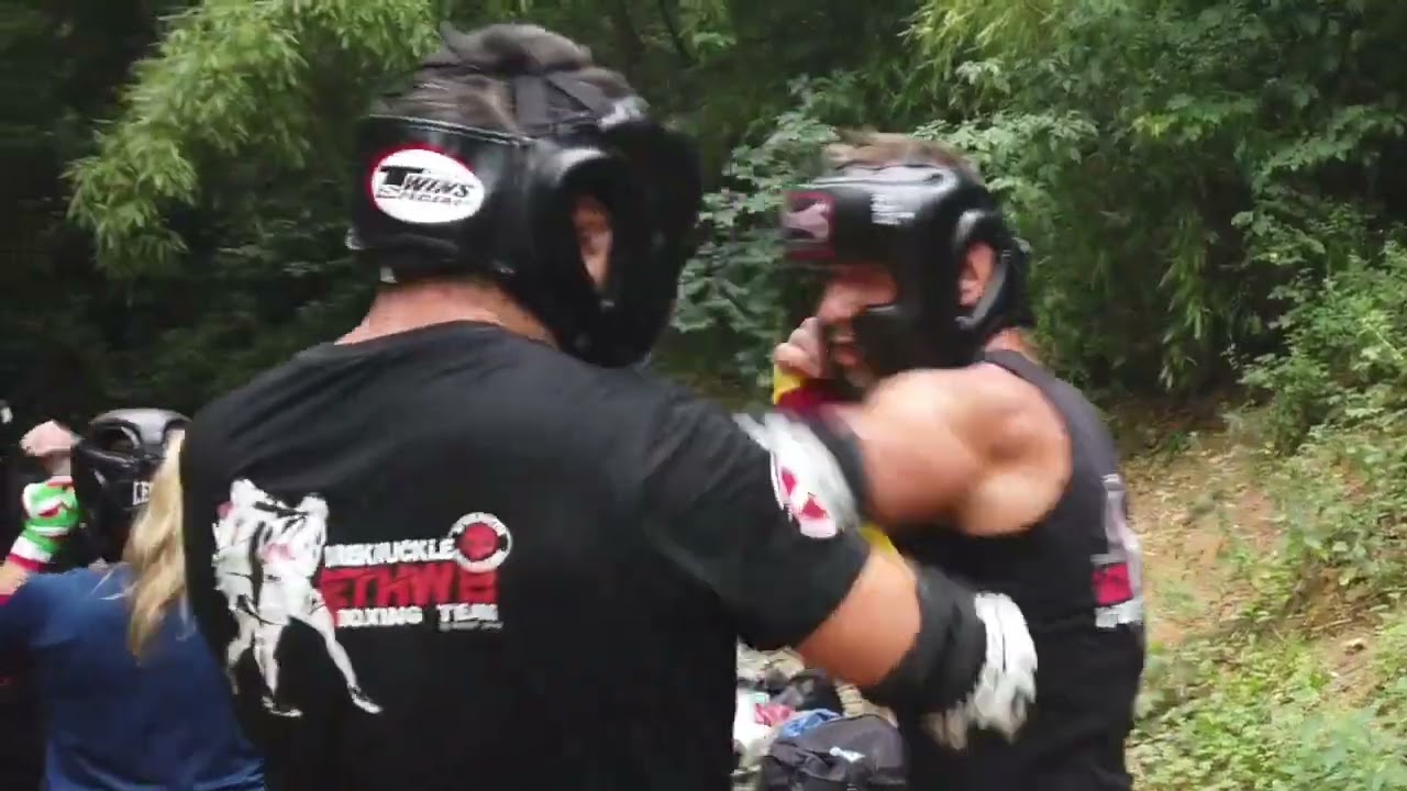 Lethwei Addiction Elbows Drills with Protections Christian Wilmouth RED TRAINING