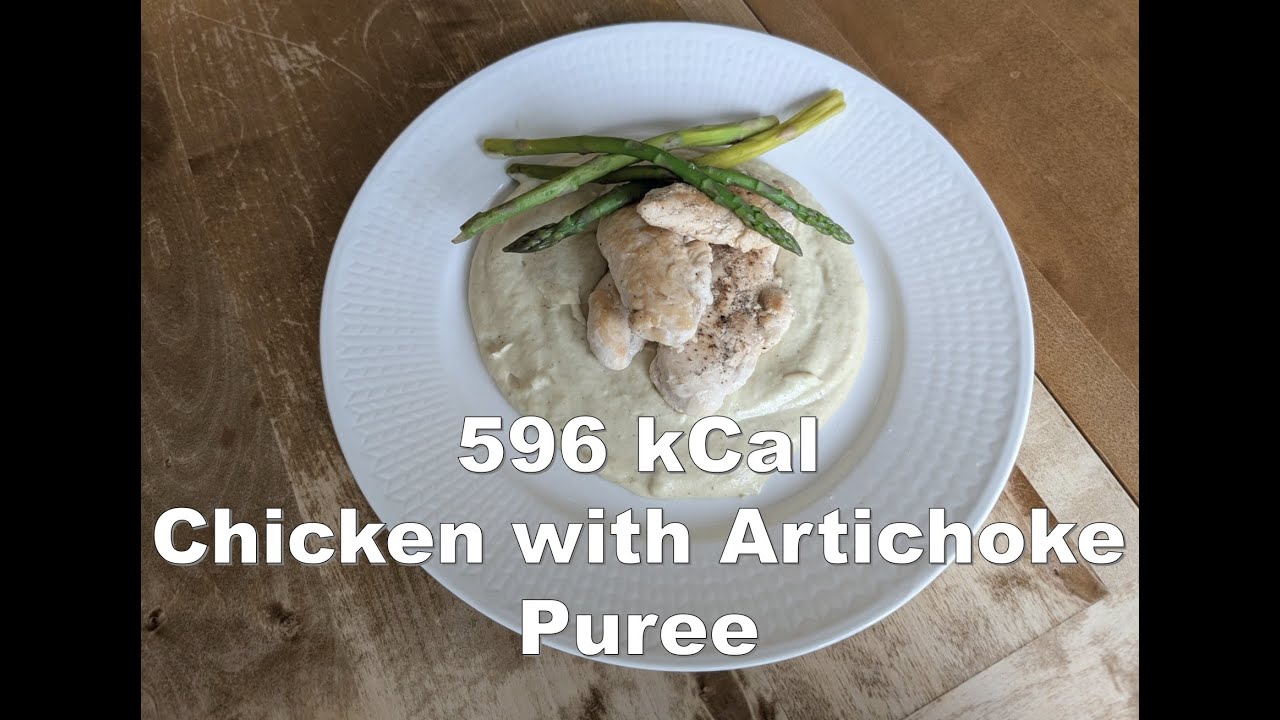 Artichoke Purée with Parmesan, Chicken Fillet & Asparagus