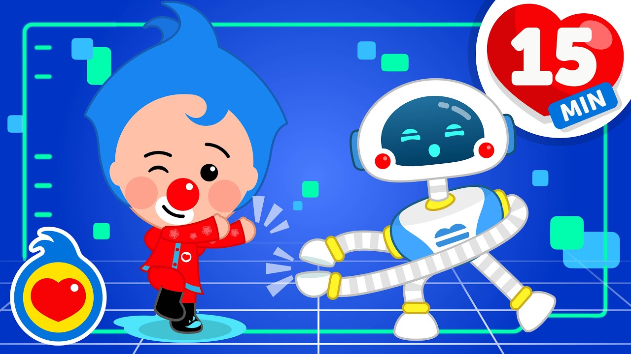 1,2,3: Vamos Mexer O Corpo! 👏 🤸‍♀️ | 15 minutos de Música Infantil | Um Herói do Coração ❤️