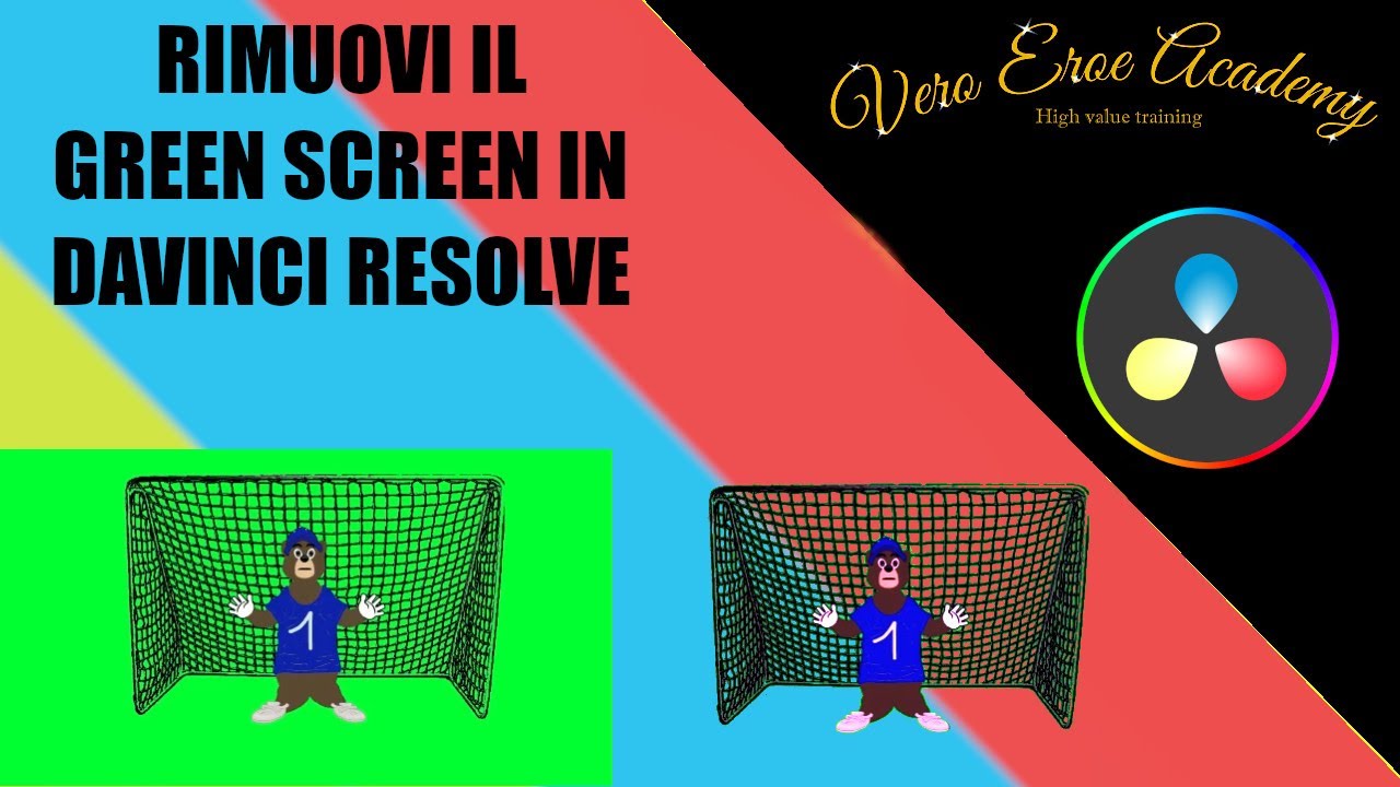 DAVINCI RESOLVE ITA - COME RIMUOVERE IL GREEN SCREEN [SCHERMO VERDE]