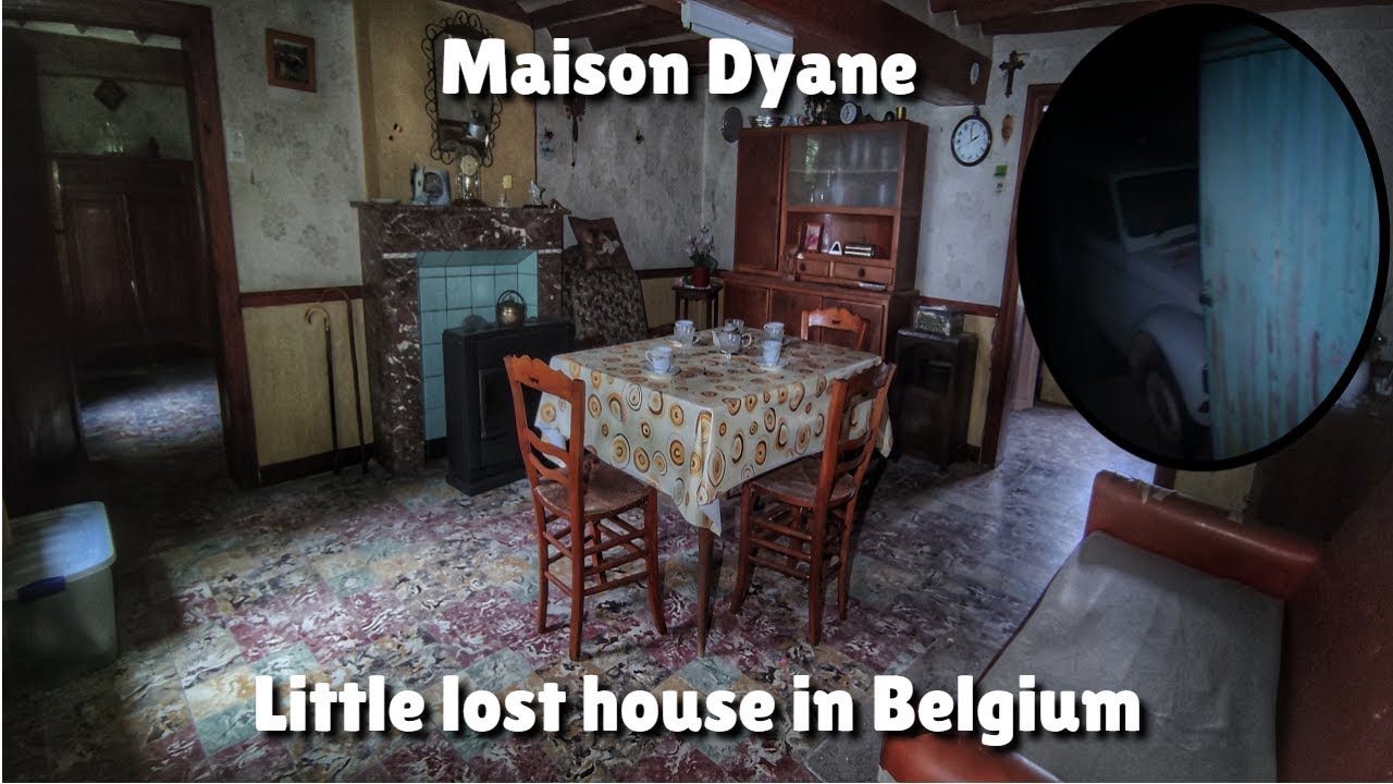 URBEX: Maison Dyane, a beautiful abandoned house in Belgium with a nice oldtimer car in the garage