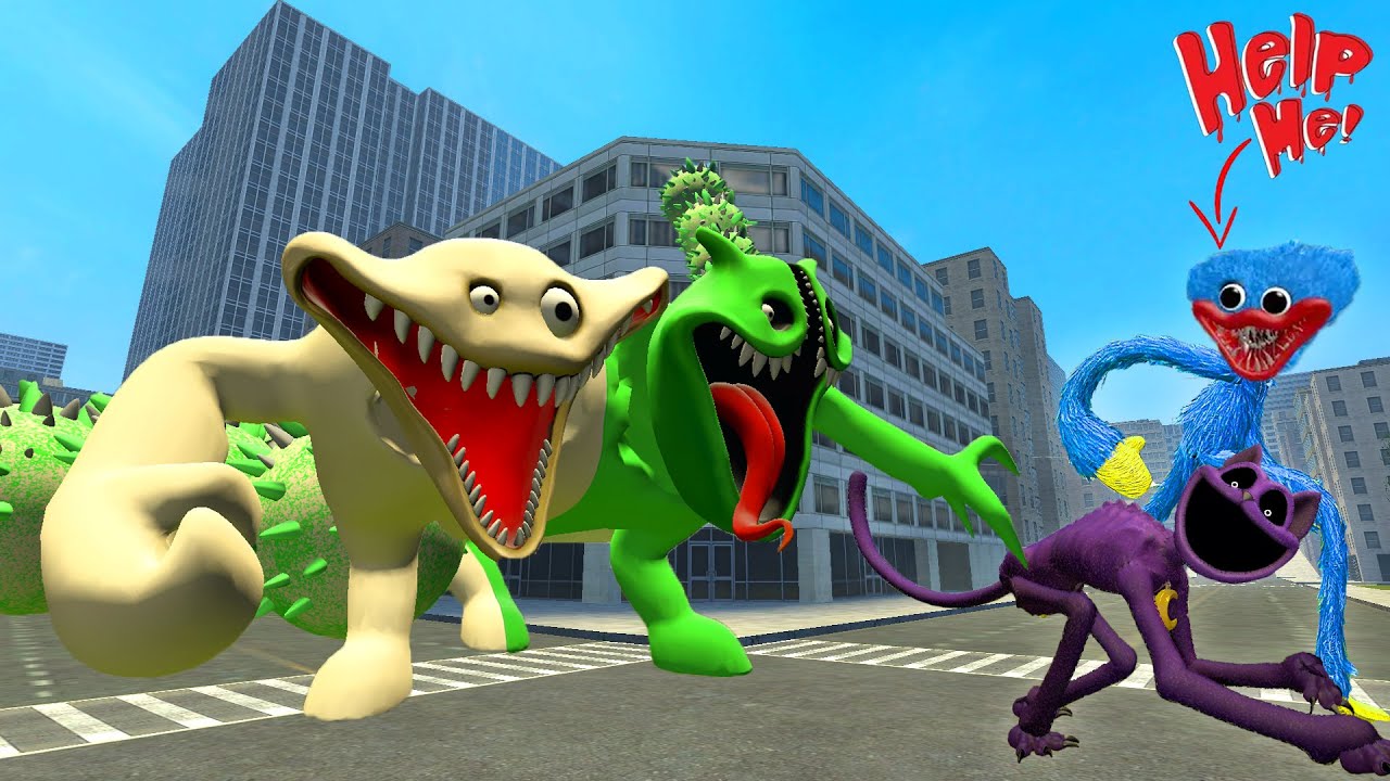 WHAT IF NEW ROBLOX BOSS HUNGRY WORM VS HUGGY WUGGY POPPY PLAYTIME CHAPTER 1-5 MONSTER In Gmod!!