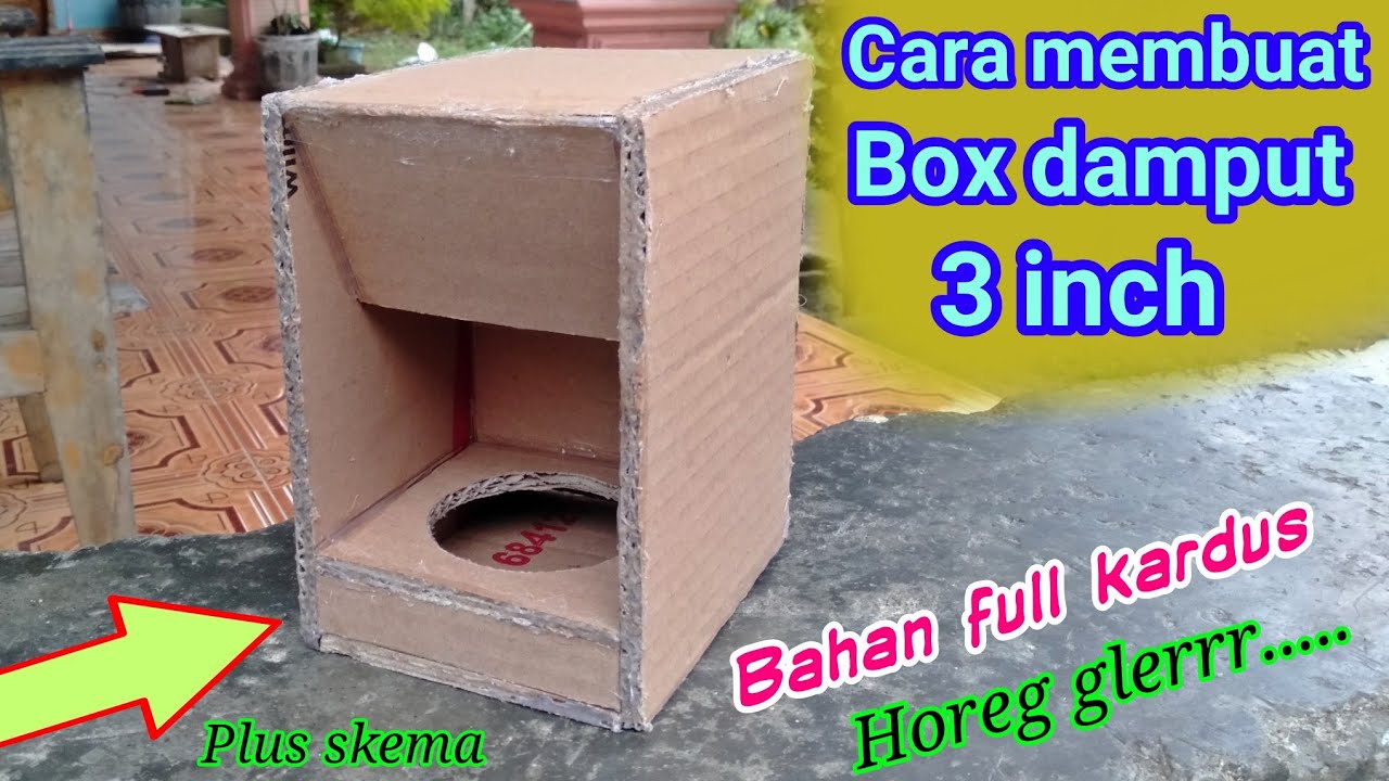CARA MEMBUAT BOX DAMPUT 3 INCH BAHAN FULL KARDUS