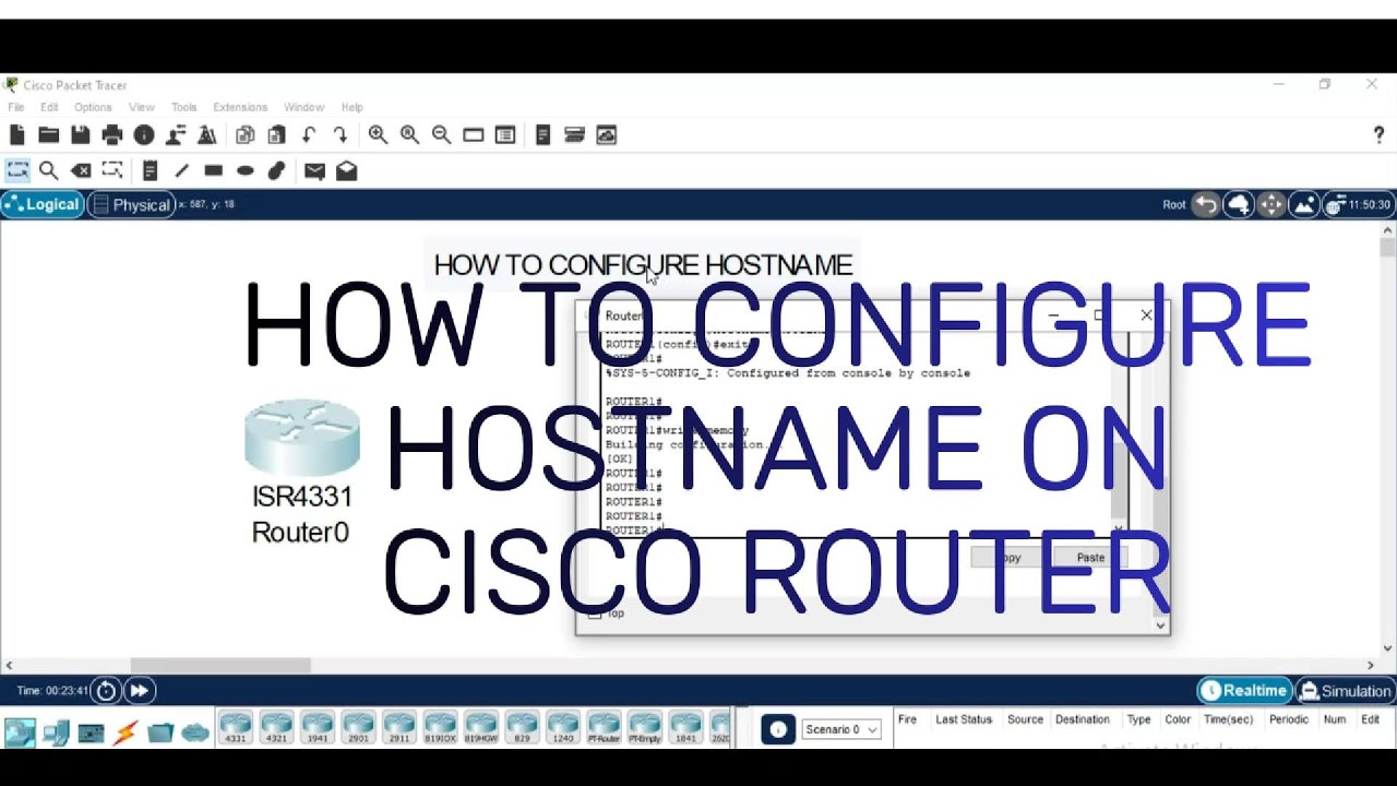 HOW TO CONFIGURE HOSTNAME ON CISCO ROUTER AND SWITCH | CCNA CCNP CCIE TRAINING