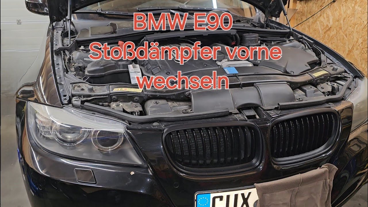 BMW 3er E90 Stoßdämpfer vorne wechseln, Federn vorne tauschen.
