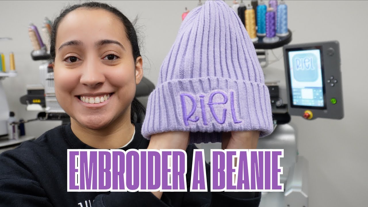 HOW TO EMBROIDER A BEANIE QUICKLY!