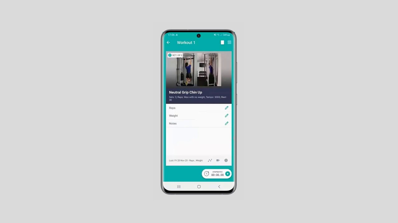 PT Distinction Online Personal Training App Demo