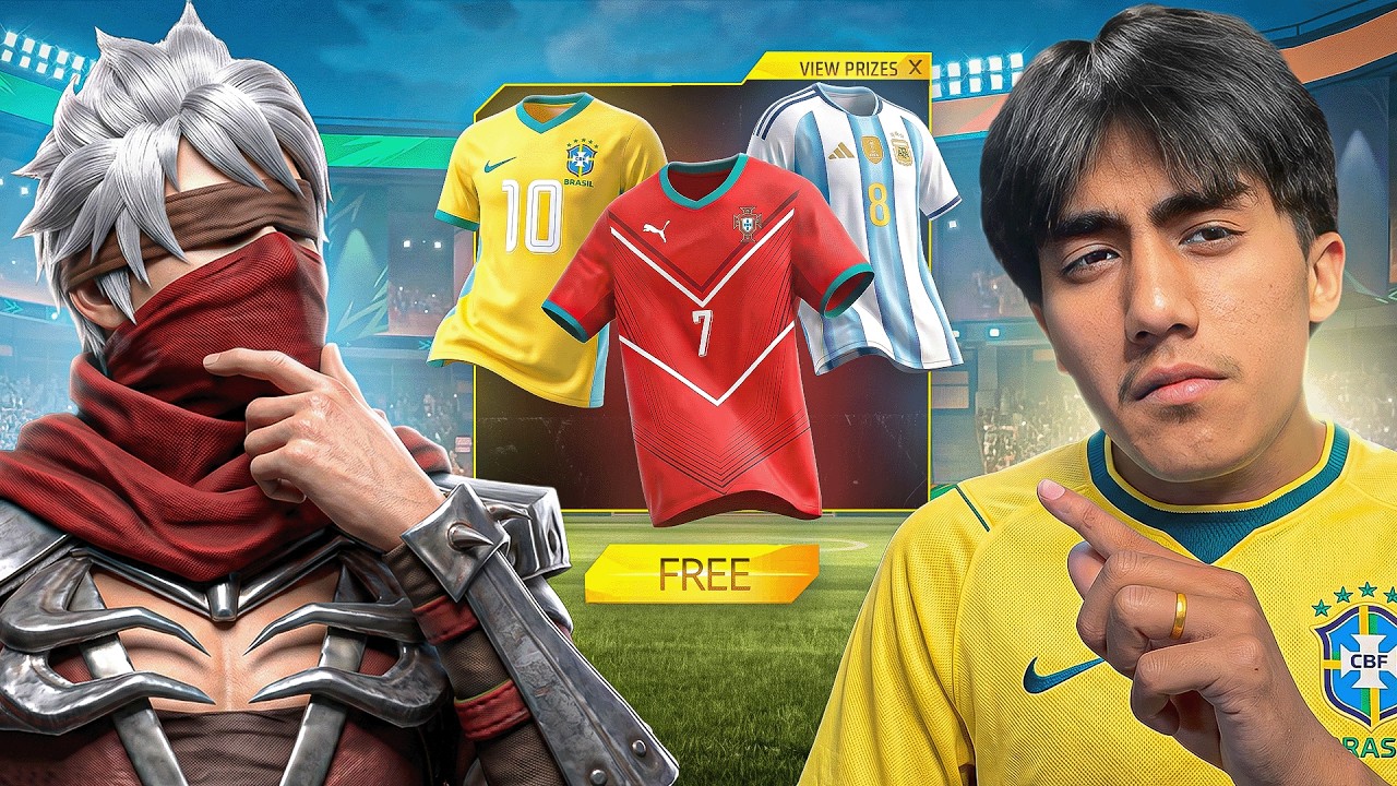 Наконец-то получила свою любимую футболку чемпионата мира в Free Fire! 😍👕