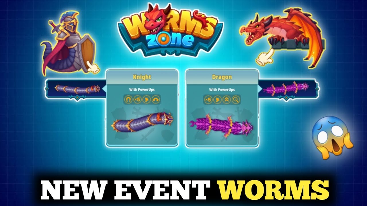 NEW EVENT WORM 😱 In Worm Zone.io | Knight Vs Dragon Event And Worms In Worm Zone | Worm Zone  Game