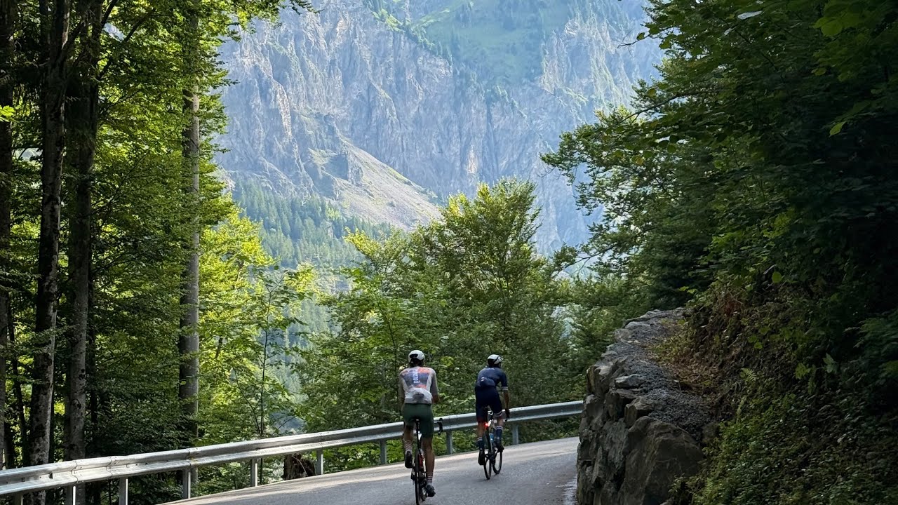 Pragelpass road bike climb from Muotathal: Swiss Alps