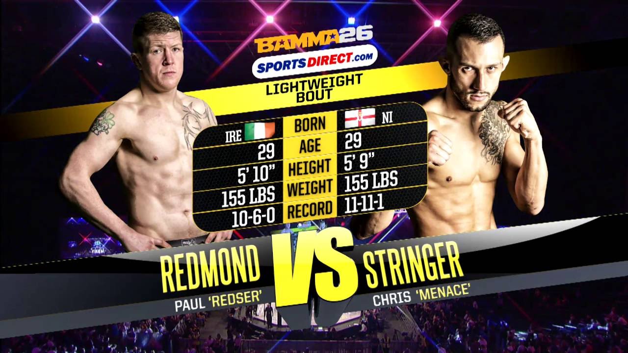 Paul Redmond vs Chris Stringer - BAMMA 26