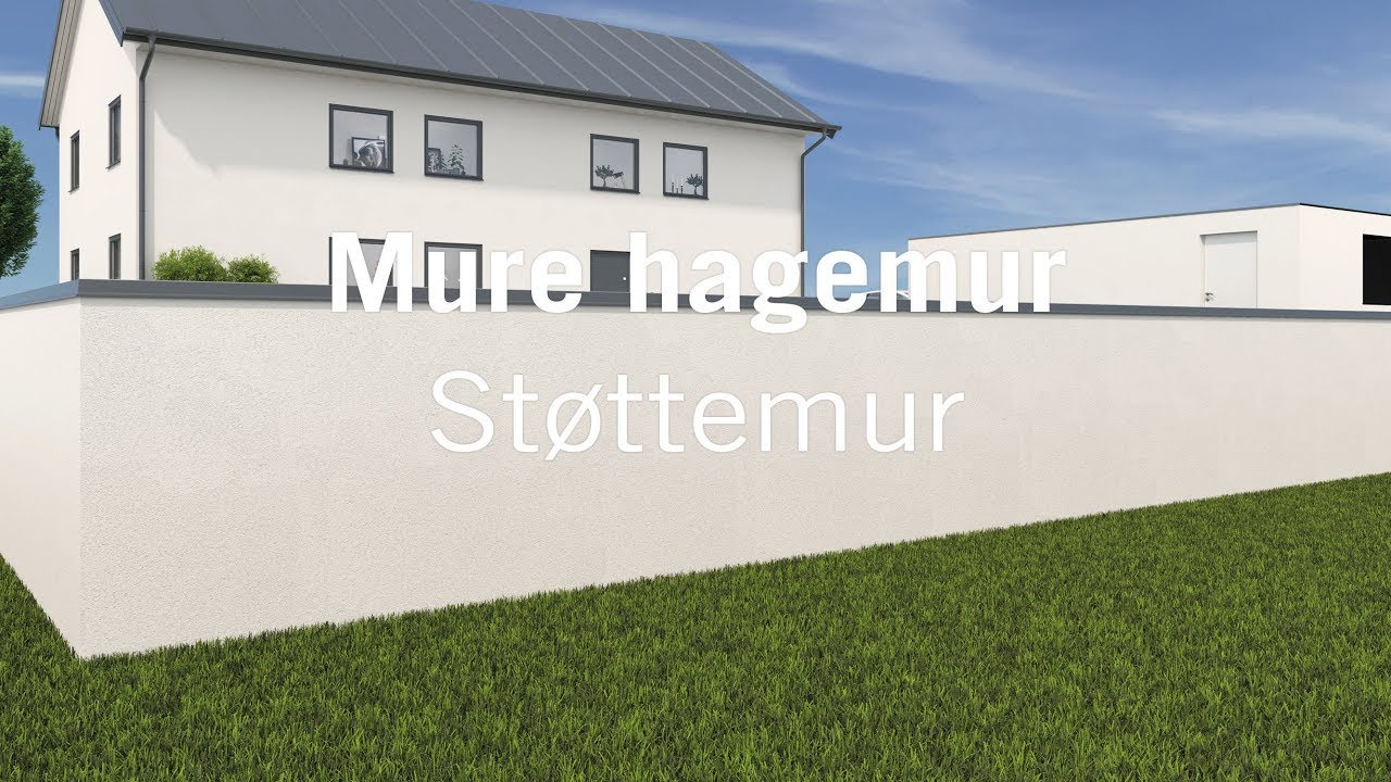 Mure hagemur - støttemur