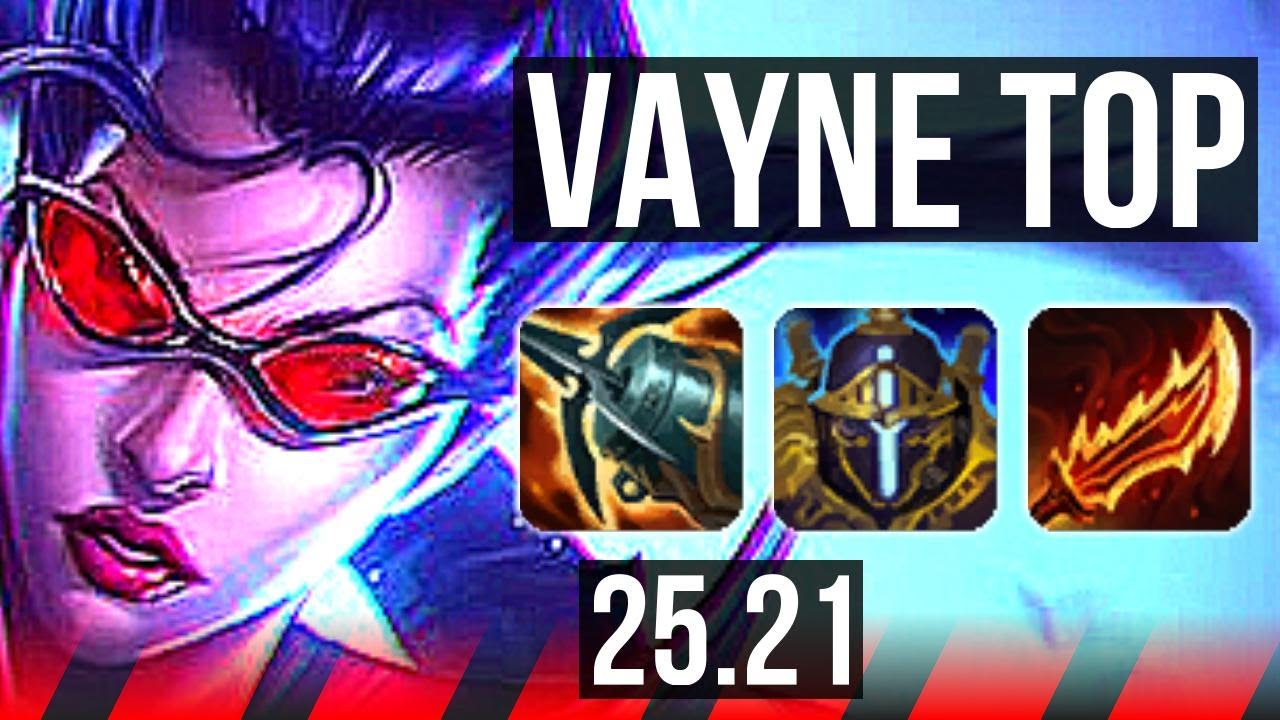 VAYNE vs MASTER YI (TOP) | 7 solo kills, Legendary | KR Master | 25.21