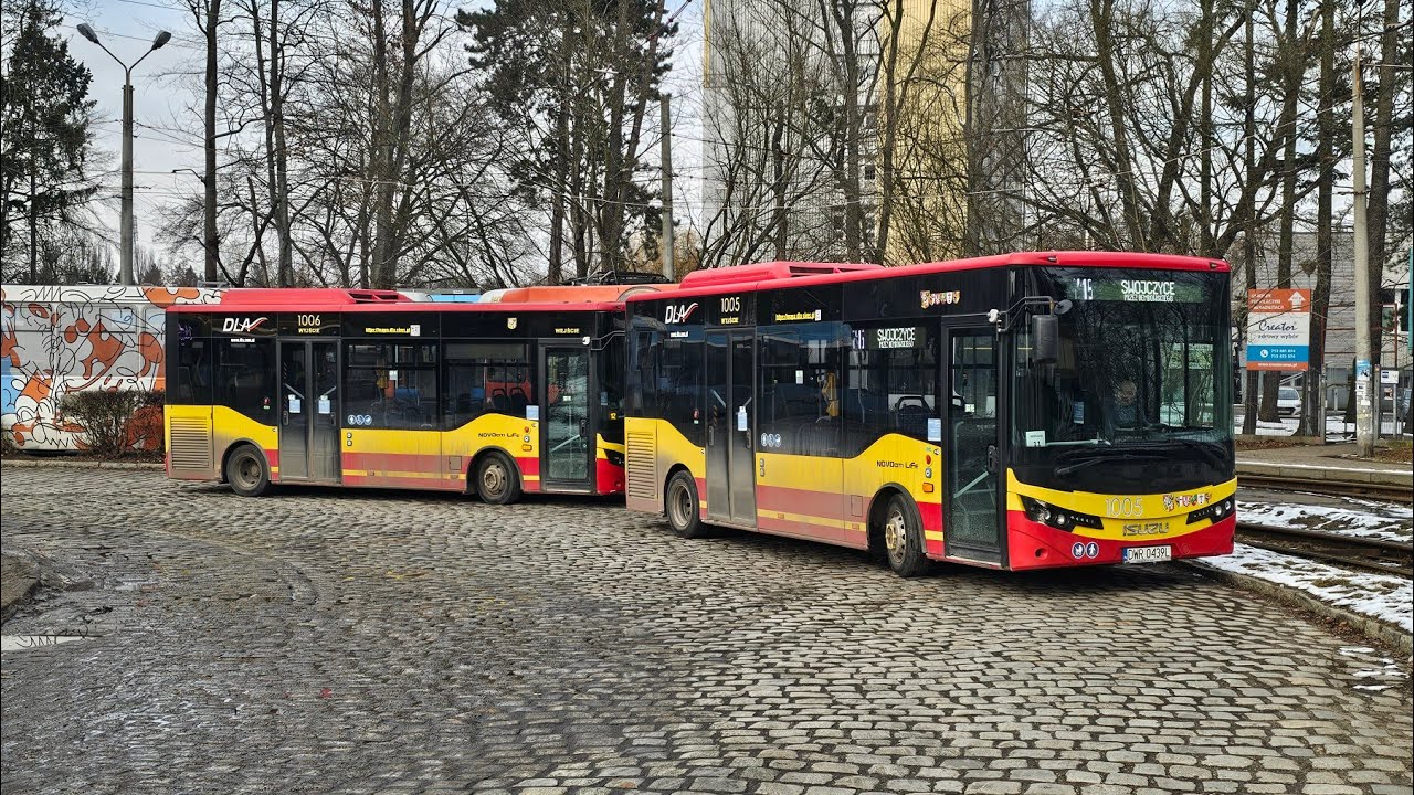[🇵🇱PL] DLA Wrocław - Isuzu Novociti Life LE #1005 - [🚍715➡️SWOJCZYCE przez Dembowskiego]