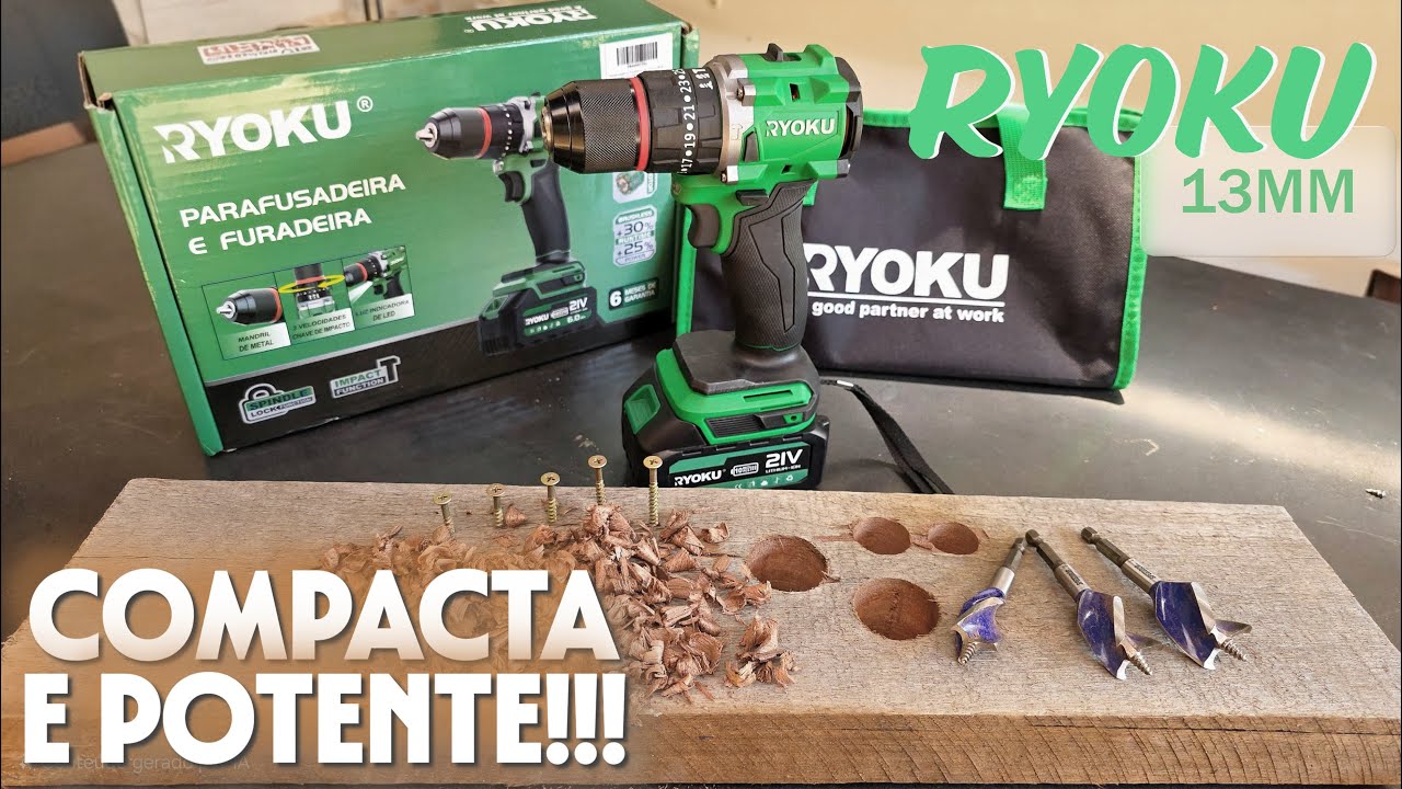 PARAFUSADEIRA RYOKU 21V - 13MM - BRUTINHA!!!