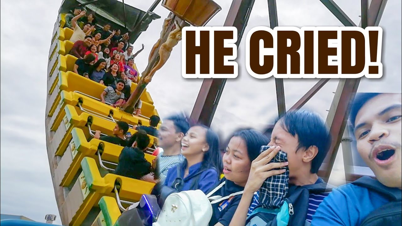 HE CRIED INSIDE THE GREATEST VIKING RIDE IN THE PHILIPPINES