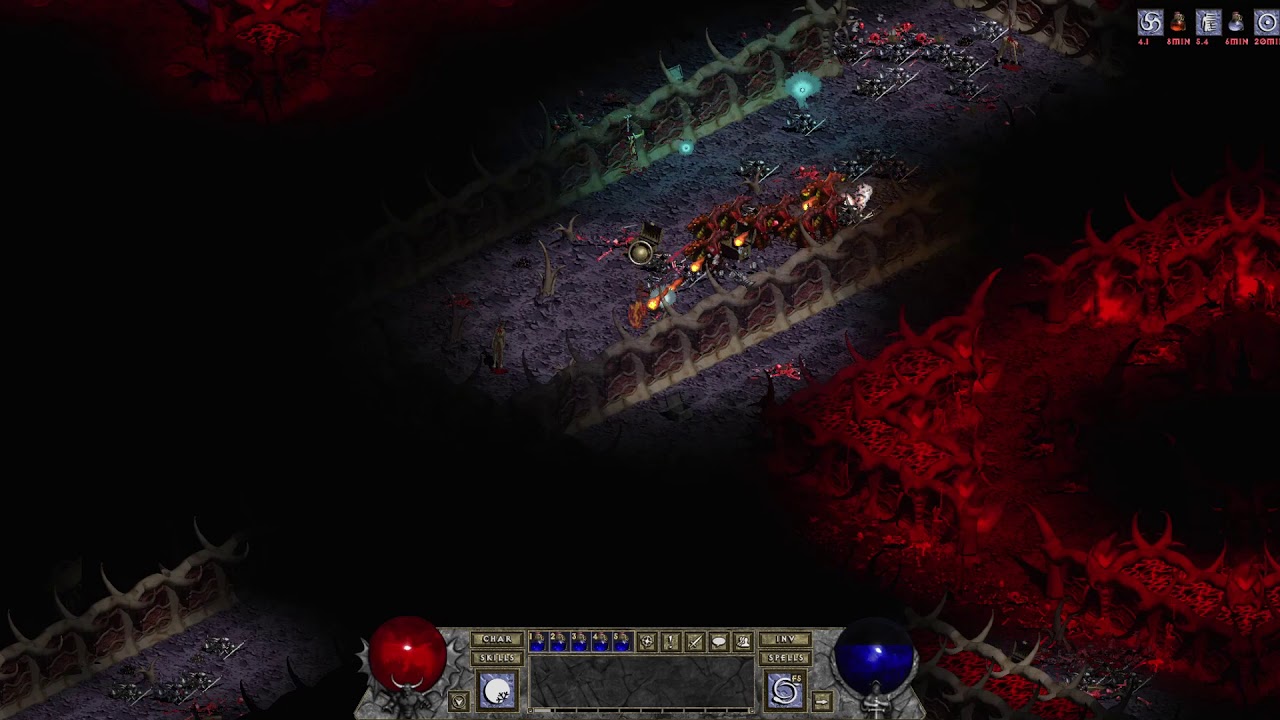 Diablo 1 HD Mod, Tchernobog V0.1.6G, Sorcerer with Guardian Build, kill Diablo on Torment.
