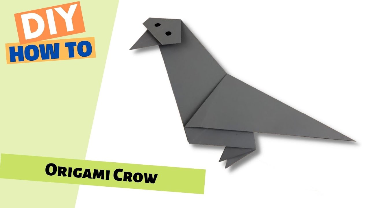 Origami Crow | how to fold paper crow | paper raven