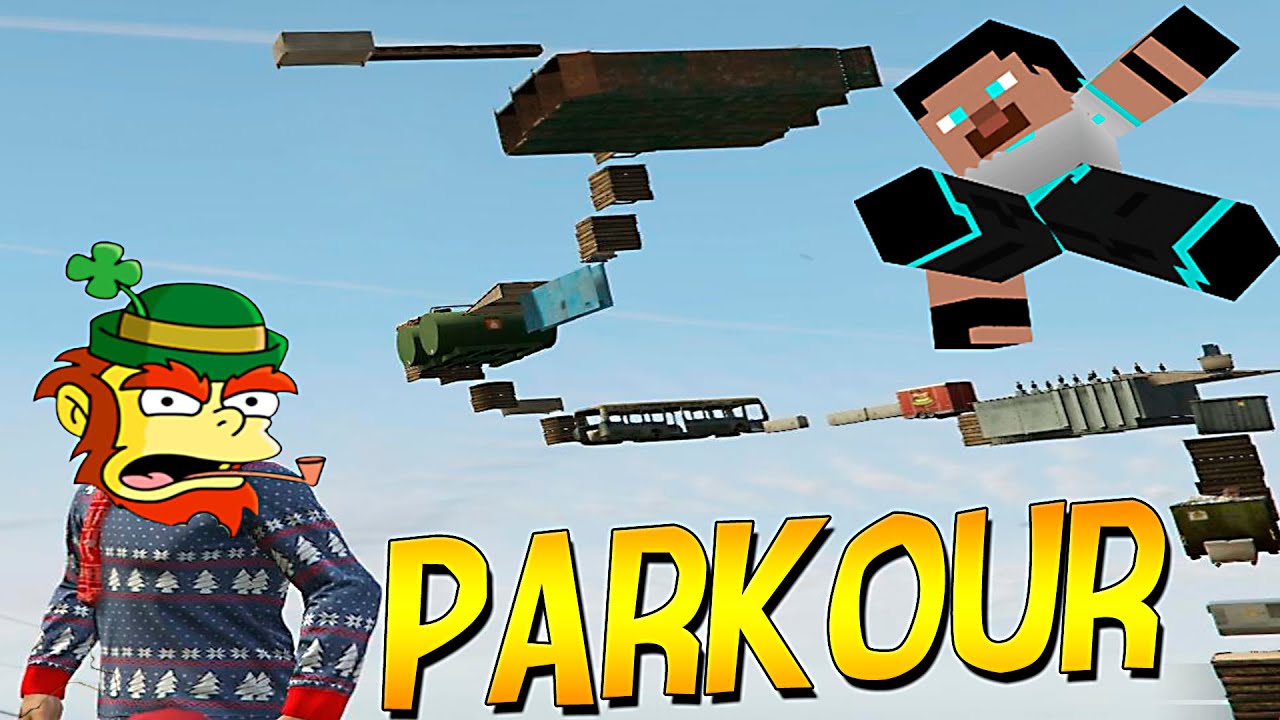 PARKOUR MAP - Паркур КАРТА, как в Minecraft !!! GTA V ONLINE #166 | [PLAYSTATION 4]