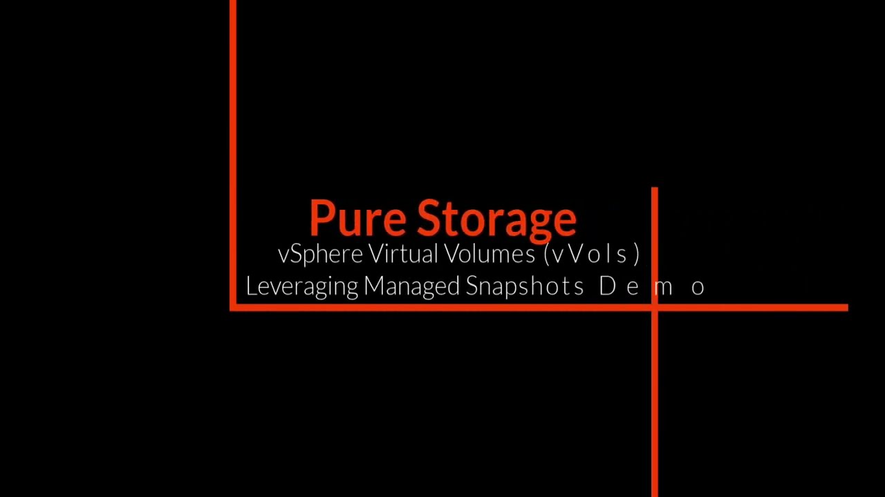 Using Managed Snapshots with vVols to Create a Point in Time Fast Cloned VM