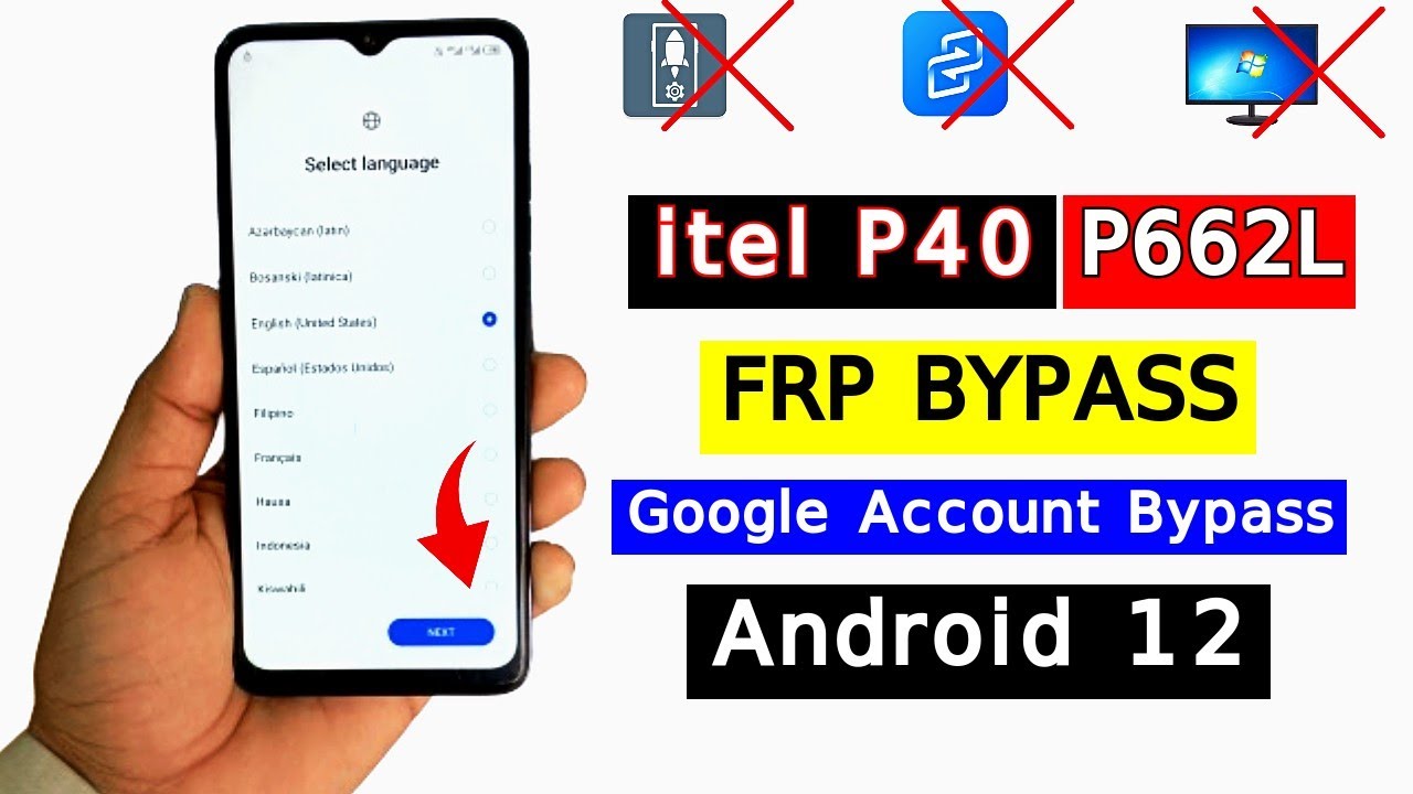 Itel P40 Frp Bypass Android 12 New Method 2024 | Itel P40 (P662L) Google Account Bypass Without PC