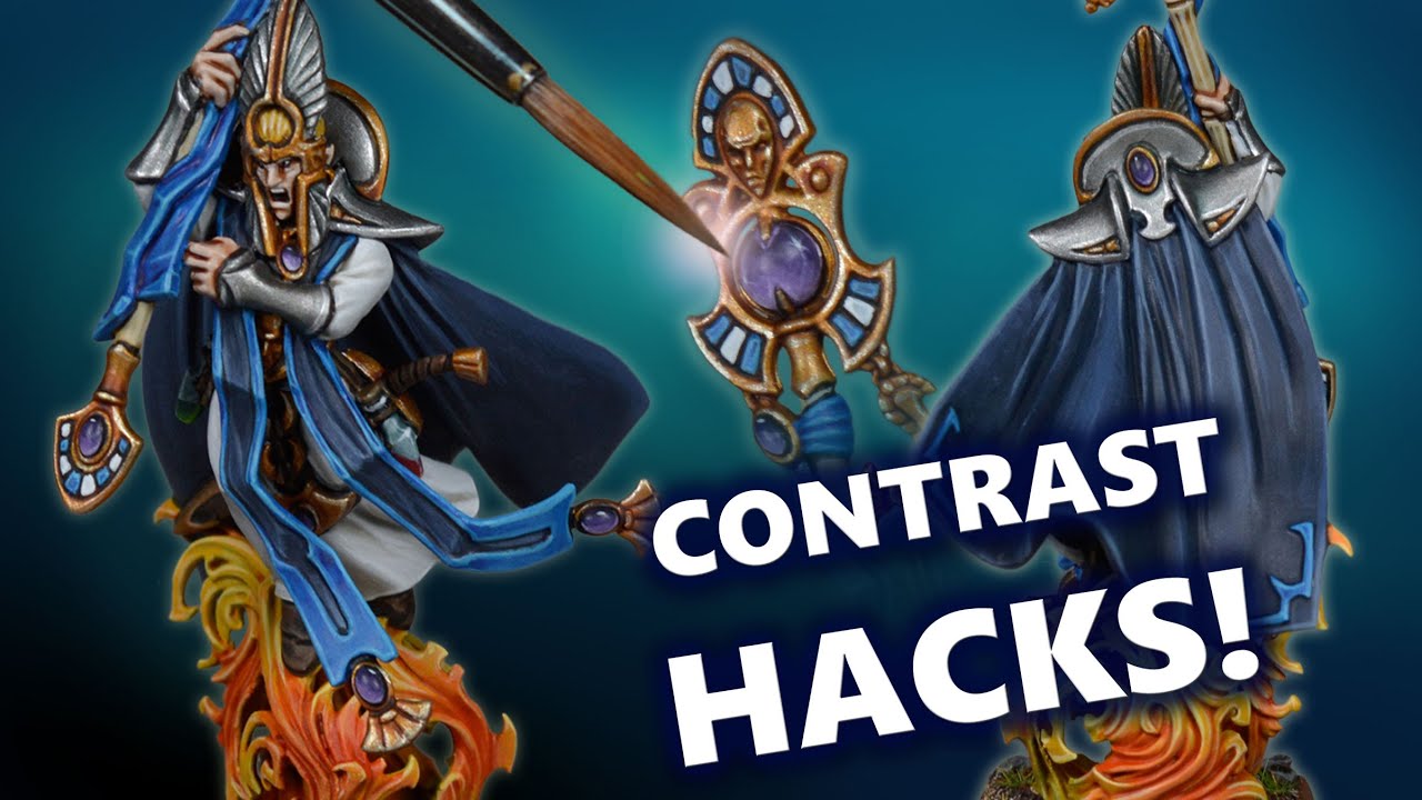 Contrast Hacks! Painting a High Elf Mage for Warhammer: The Old World! Tutorial