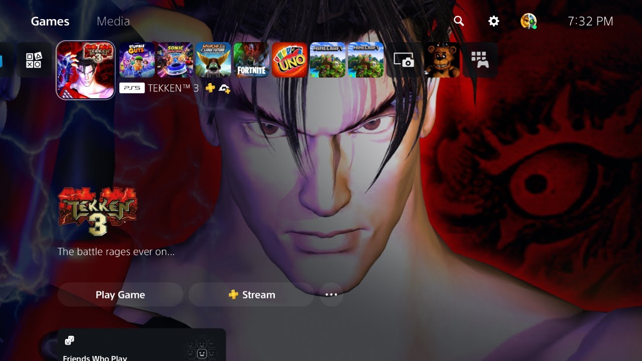 Геймплей Tekken 3 (PS1) для двух игроков против PS5 (PS Plus Premium)