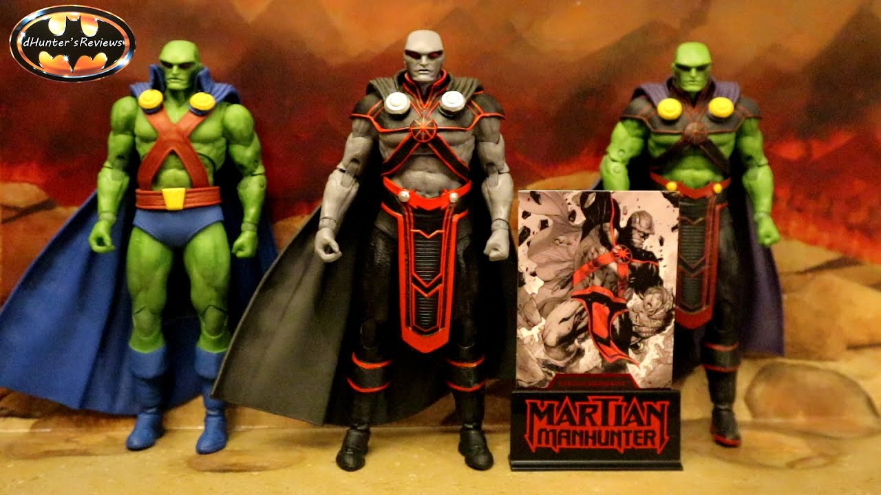 McFarlane DC Multiverse Martian Manhunter Black White Red Accent BBTS Action Figure Review Rebirth