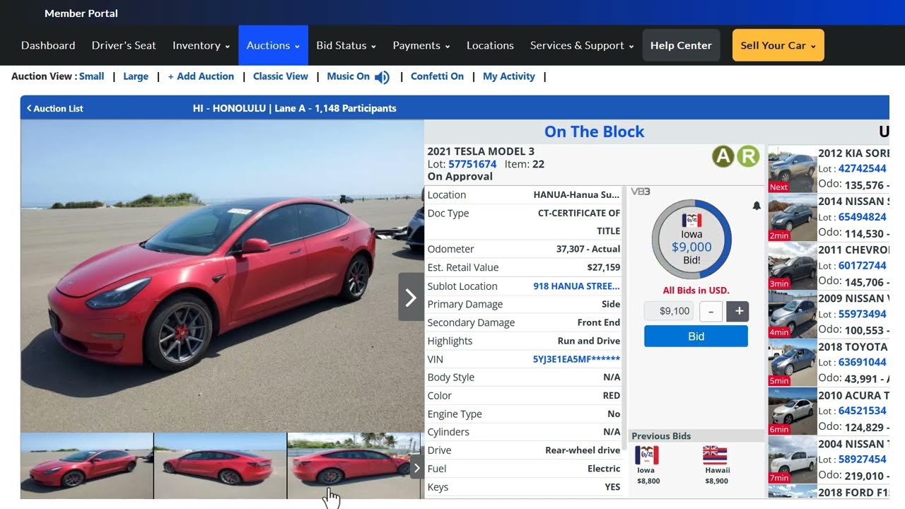 Subasta de autos Copart (autos baratos para revender)
