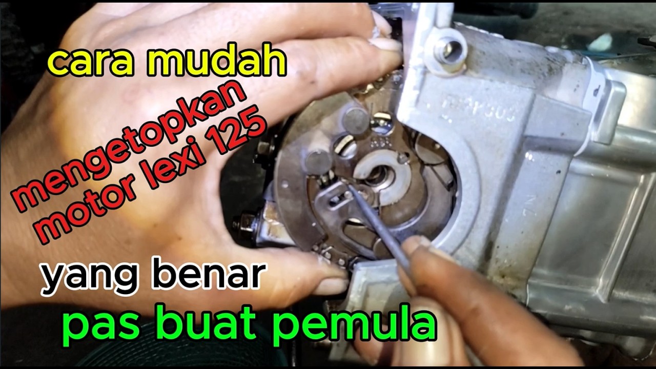 cara mengetopkan motor yamaha lexi
