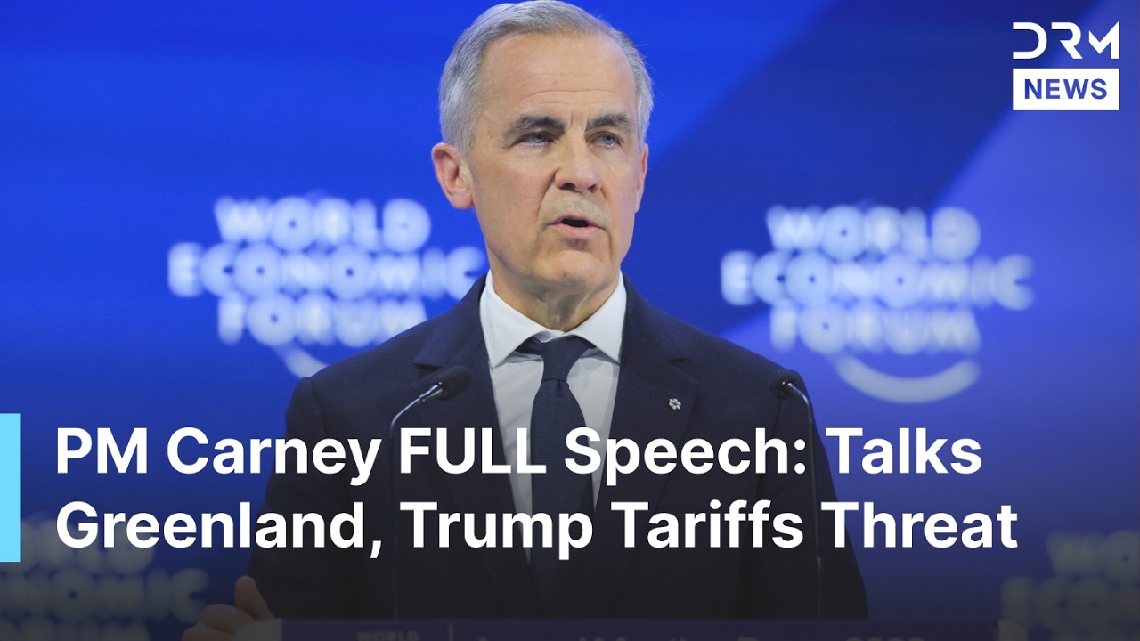 FULL REMARKS: Canada PM Carney Sounds Alarm on Greenland, Trump Tariffs & Global Power | AQ1B