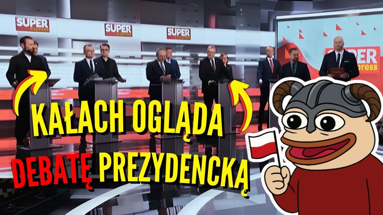 NAJLEPSZE MOMENTY  podczas oglądania trzeciej debaty na streamie u KAŁACHA