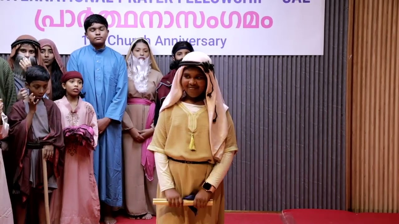 Costume Parade by Sunday School students