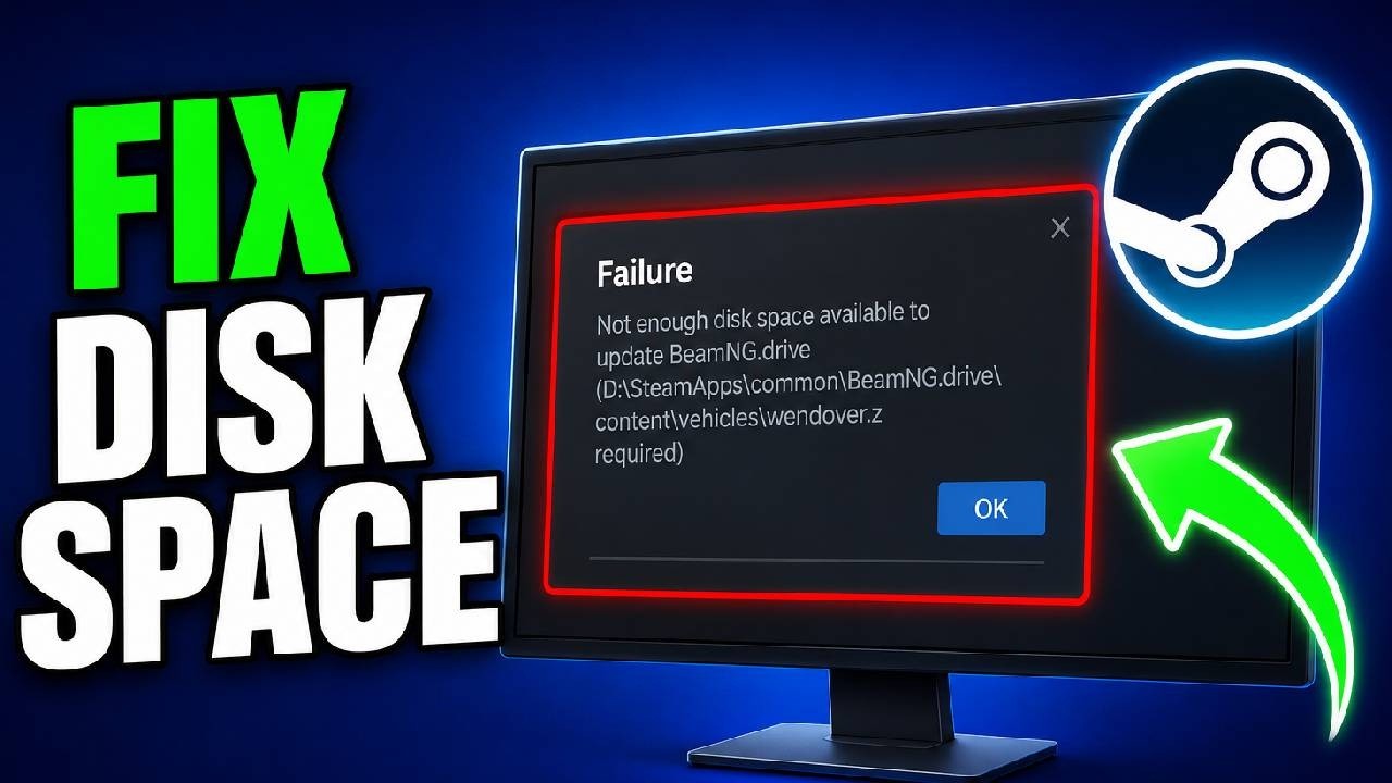 Как исправить ошибку Steam &laquo;Недостаточно свободного места на диске&raquo; (полное руководство)