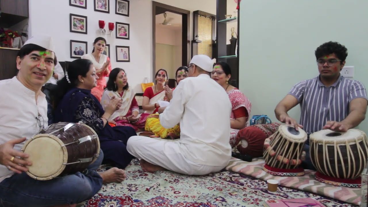 Holi by Kumauni Ladies group along with Chacha ji Naveen Chandra Pant