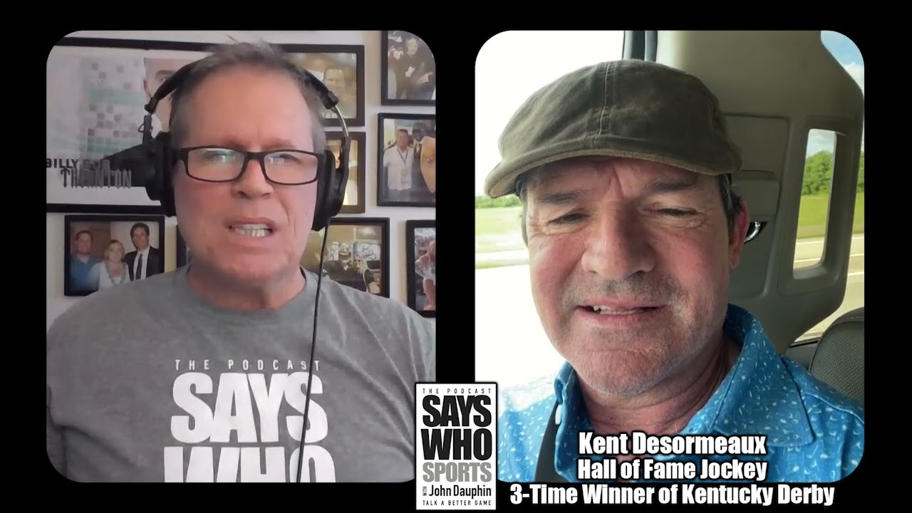 Hall of Fame jockey and three-time Kentucky Derby Winner Kent Desormeaux visits with Says Who Sports