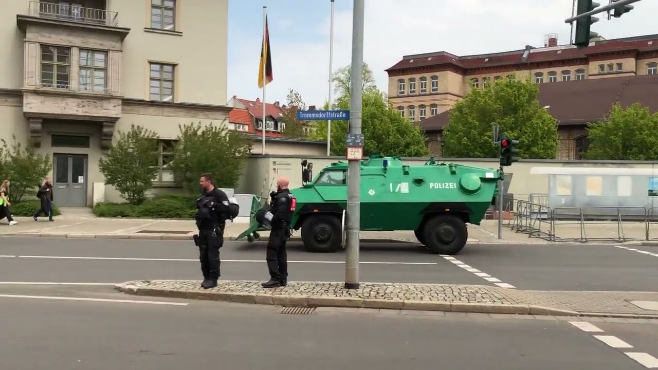 01. Mai 2022 in Erfurt, Demonstrationszug der Neuen Stärke