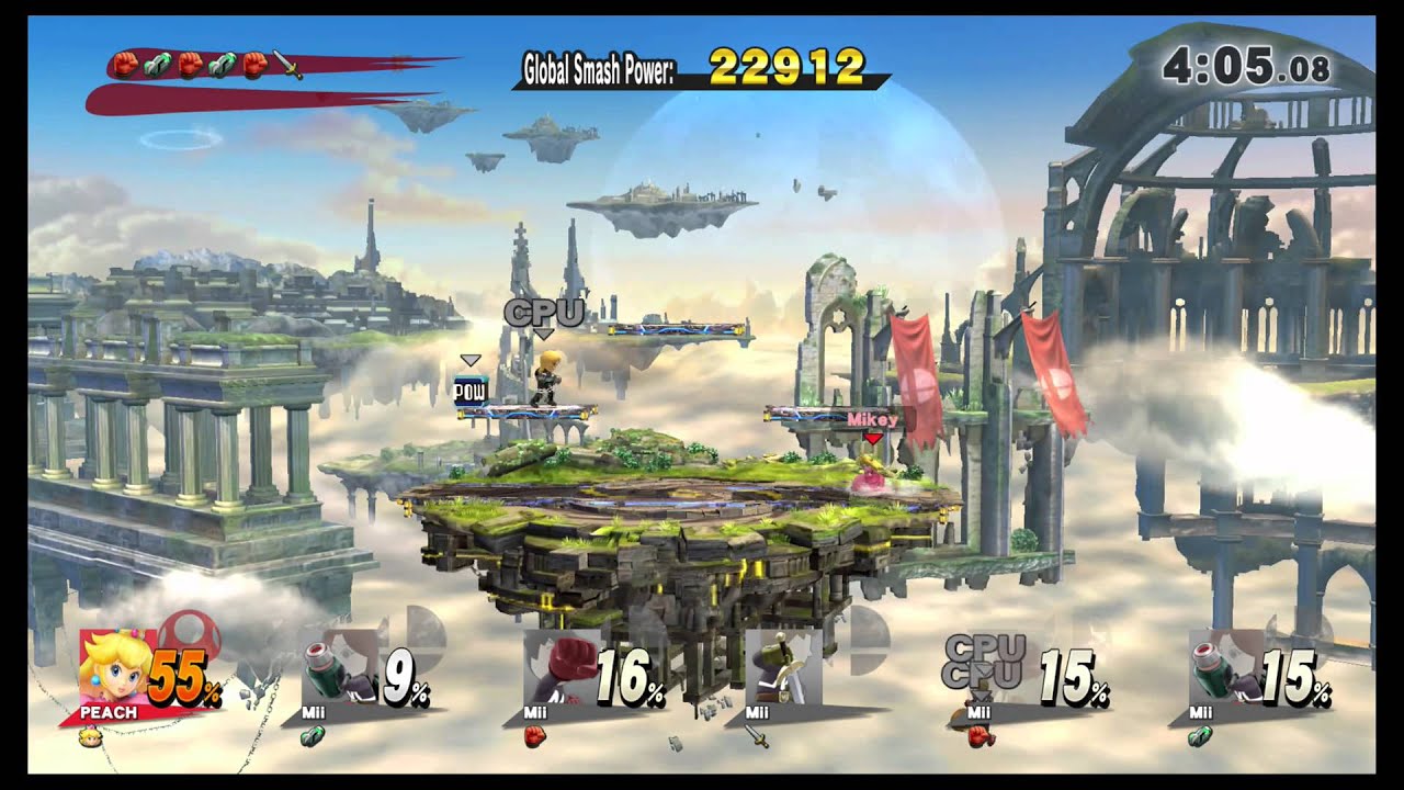 Classic Mode w/ Peach (9.0)- Super Smash Bros. for Wii U