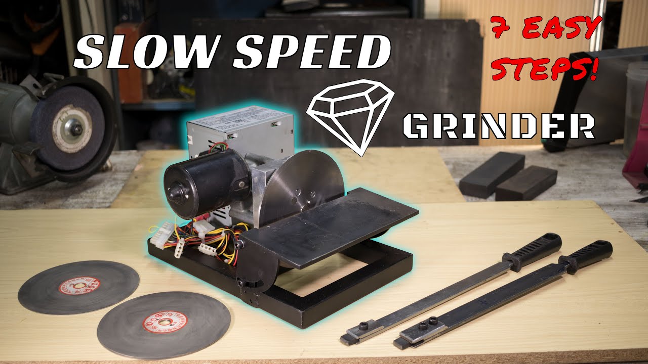 Building A GTWR Inspired Slow Speed Diamond Grinder for Carbide Scrapers