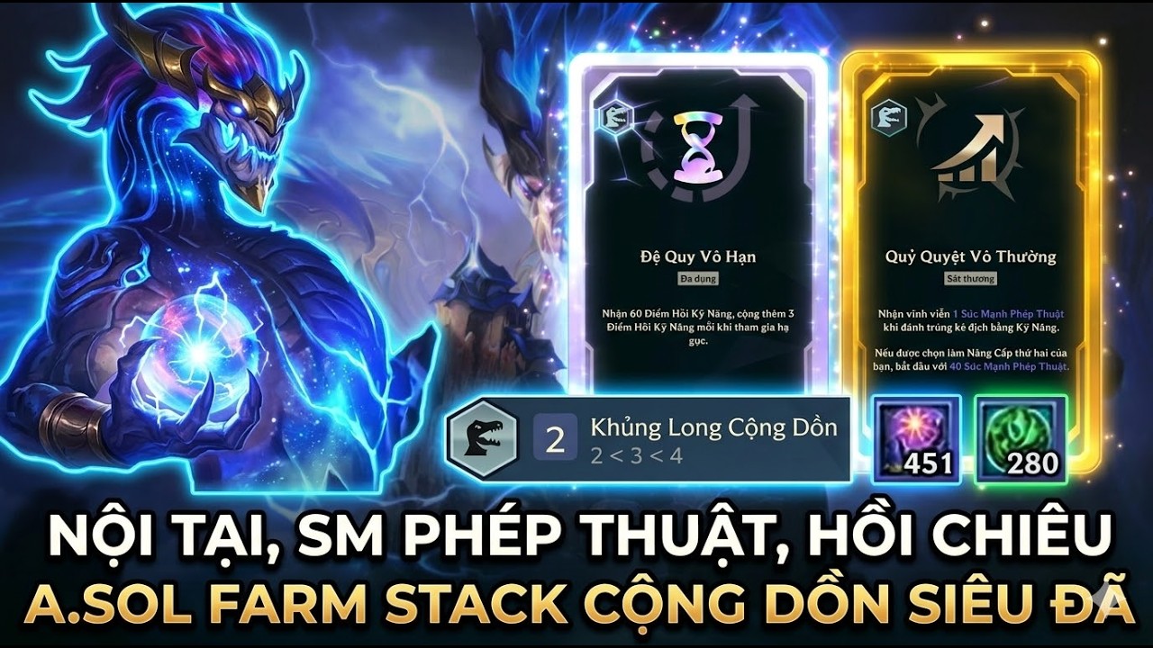 Rồng Thần Aurelion Sol Stack Chỉ Số Cực Đã, Mặc Kệ Team Combat | Aram Hỗn Loạn