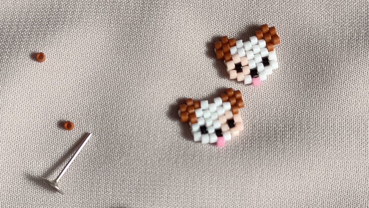 Miyuki köpek 🐶 küpe yapımı/köpek küpe yapımı/dıy beaded braclekade/beaded dog earrings making