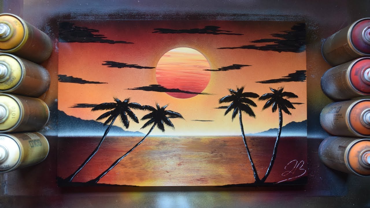 Sunset - SPRAY PAINT ART