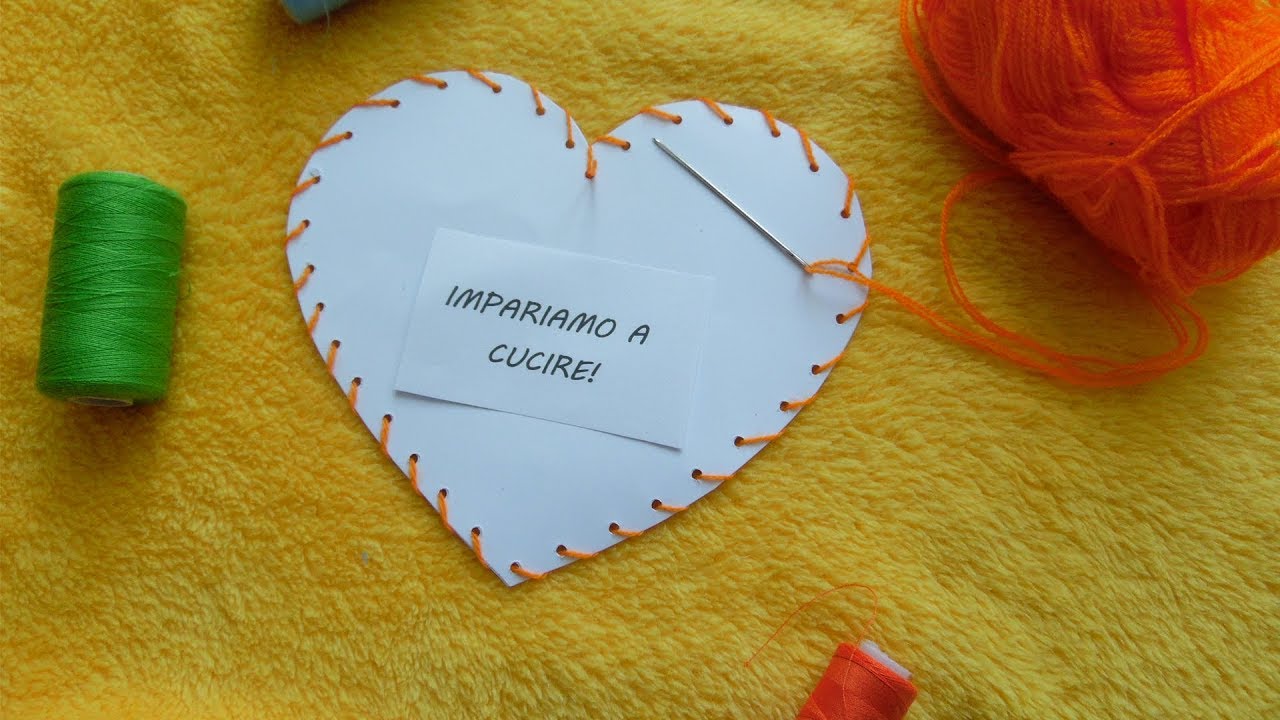 Lavoretto con il cucito per bambini - Tutorial