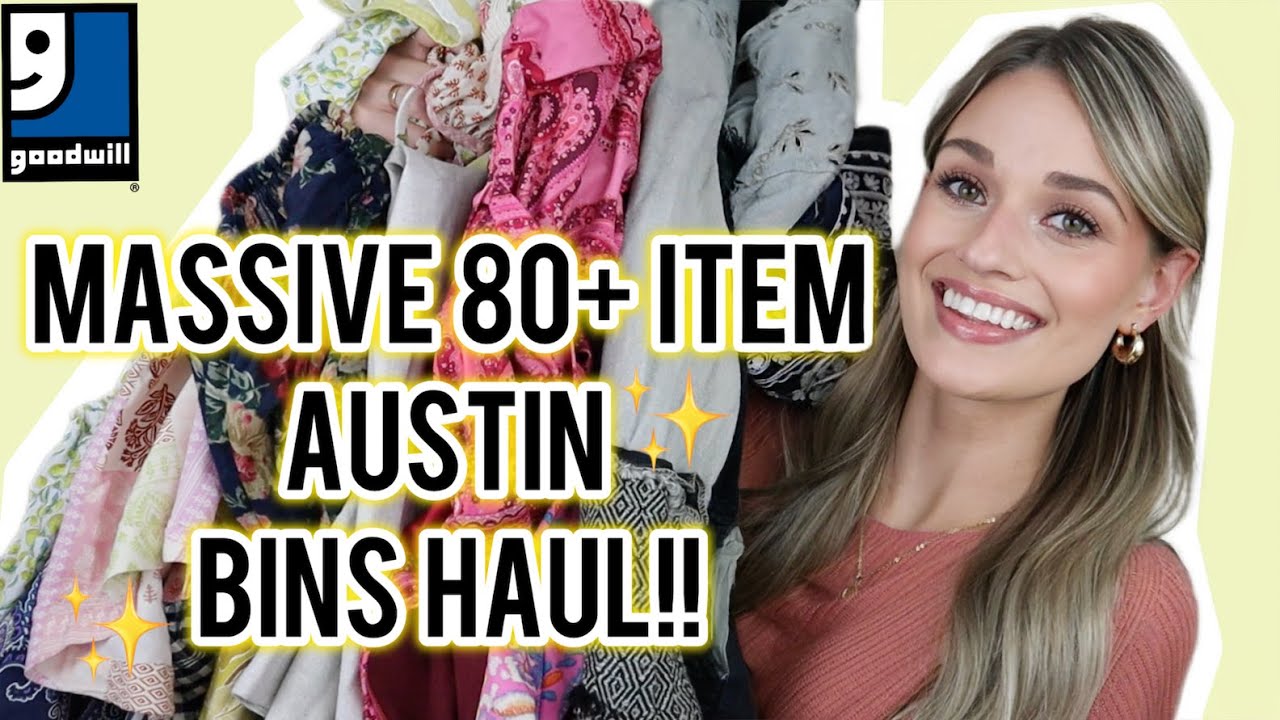 ОГРОМНАЯ партия из более чем 80 предметов из Austin Goodwill Bins для перепродажи на Poshmark с О...