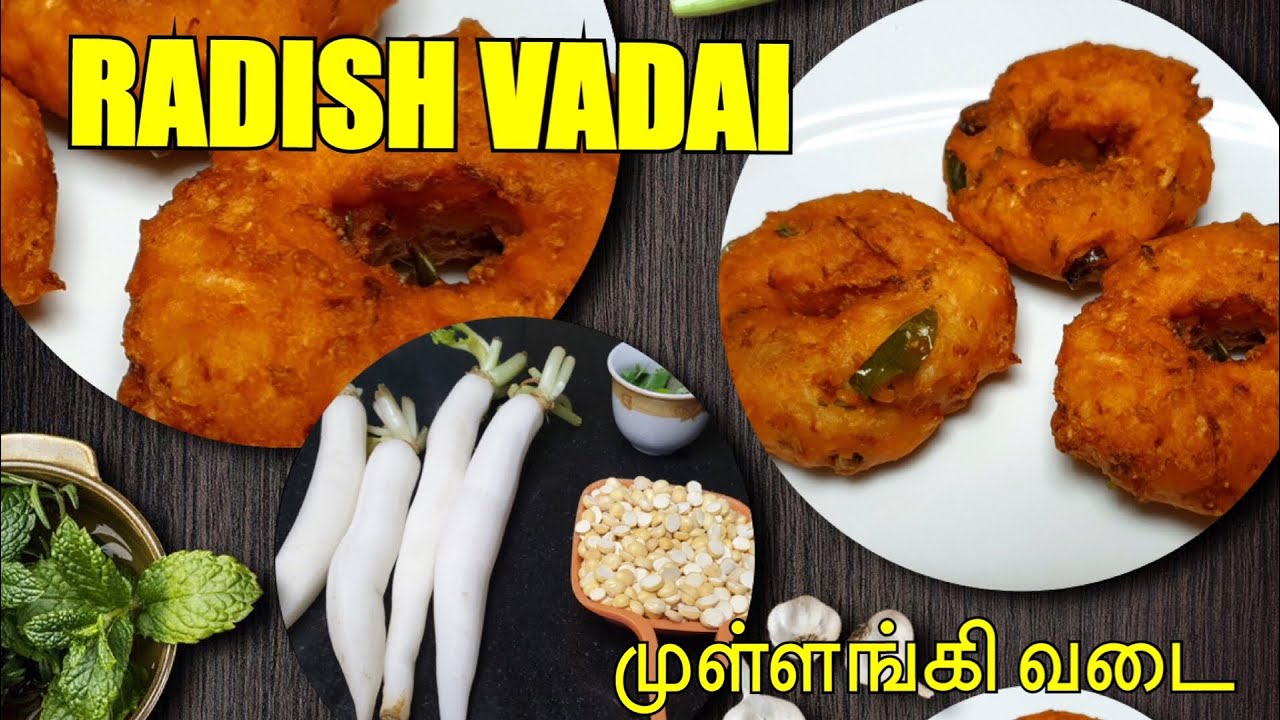 Radish Vadai| No Soaking,No Grinding 5mins Snacks Recipe|முள்ளங்கி வடை|5mins snacks|Indian Veg Donut