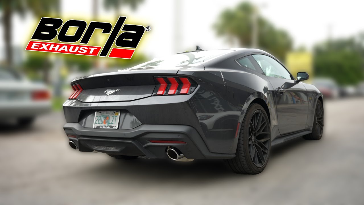 Mustang Ecoboost с выхлопной системой Borla Atak | **2024** Совершенно НОВЫЙ